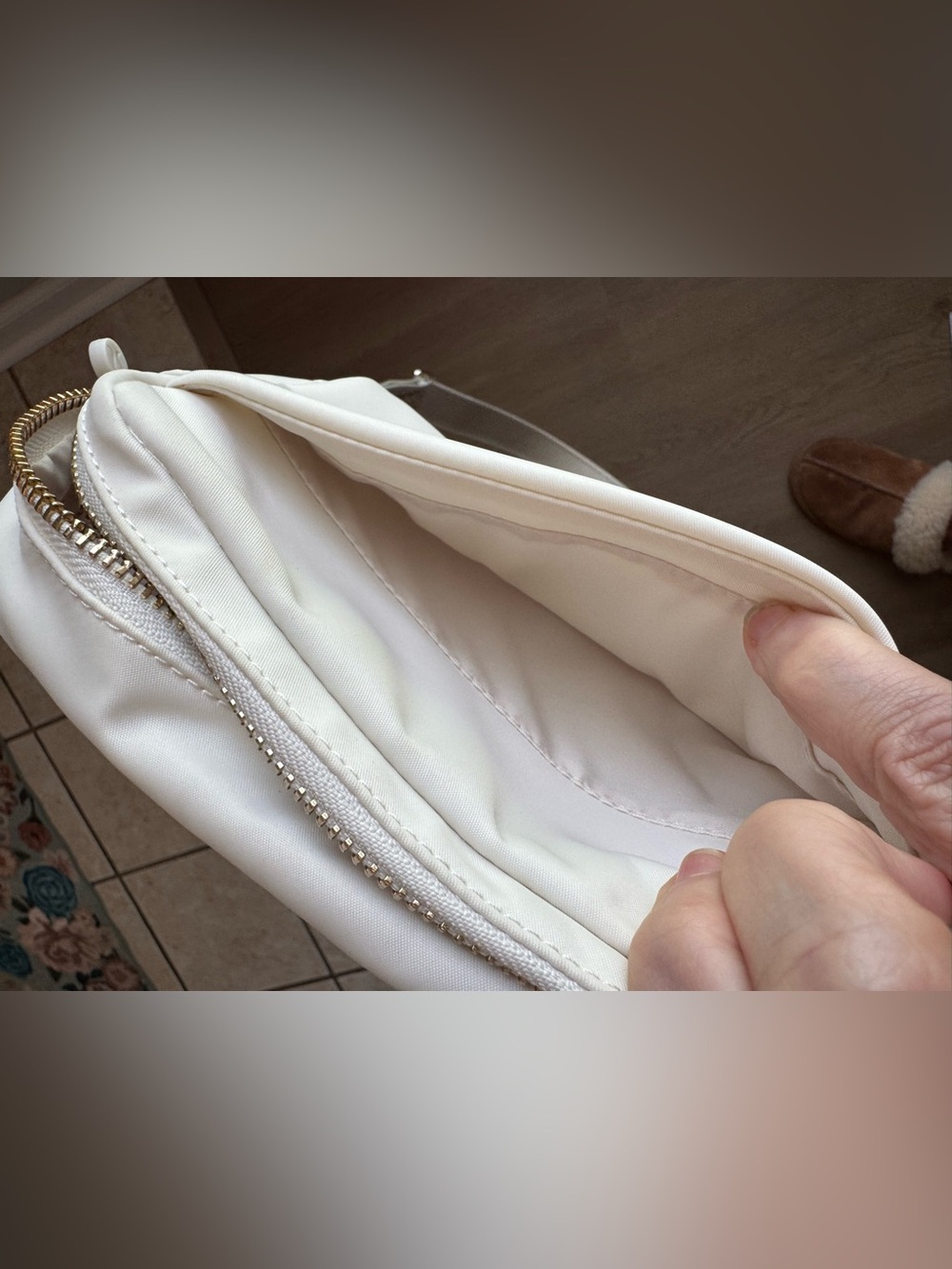 lululemon athletica Cream Compact Crossbody Bag NWOT - Picture 15 of 16